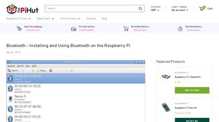 
                            6. Bluetooth - Installing and Using Bluetooth on the Raspberry Pi | The Pi ...