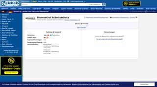 
                            7. Blumenthal Arbeitsschutz Händlerinfos Geizhals Deutschland