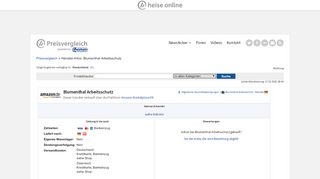 
                            12. Blumenthal Arbeitsschutz Händlerinfos heise online Preisvergleich ...