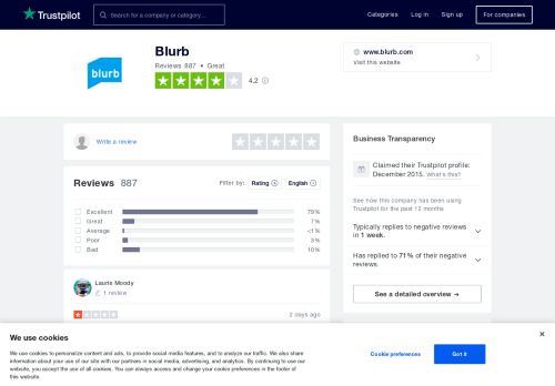 
                            6. Blurb Reviews | Read Customer Service Reviews of www.blurb.com