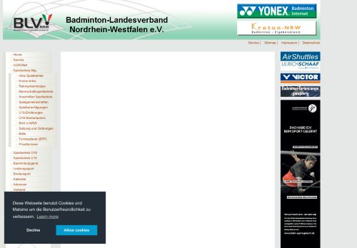 
                            2. BLV-NRW ONLINE - Der kostenlose Badmintoninformationsdienst ...