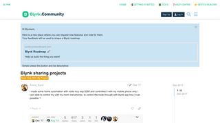 
                            3. Blynk sharing projects - Need Help With My Project - Blynk