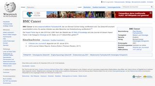 
                            4. BMC Cancer – Wikipedia