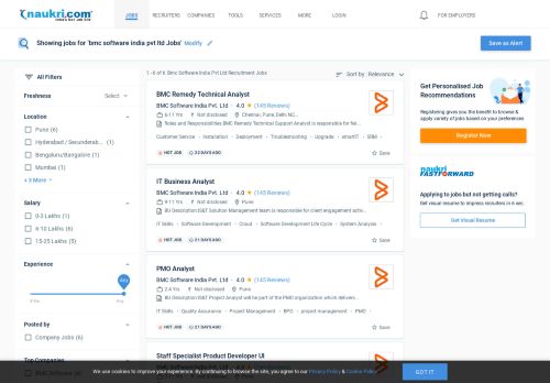 
                            5. BMC Careers - Jobs in BMC - Naukri.com