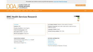 
                            12. BMC Health Services Research | Directory of Open Access Journals
