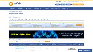 
                            6. BMC INFECTIOUS DISEASES, 2.620, Scientific Journal Selector, BMC ...