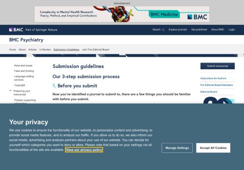 
                            9. BMC Psychiatry | Submission guidelines