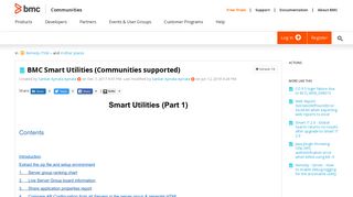 
                            11. BMC Smart Utilities (Communities supported) | BMC Communities