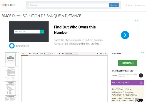 
                            12. BMCE Direct SOLUTION DE BANQUE A DISTANCE - PDF - DocPlayer.fr