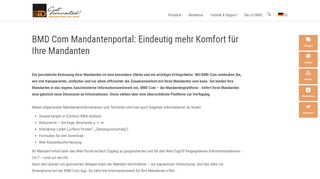 
                            2. BMD Com: Das Klientenportal für mehr Komfort