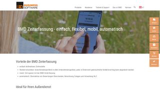 
                            6. BMD Zeiterfassung, einfach, flexibel, mobil, automatisch