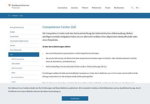 
                            13. BMF - Competence Center Zoll