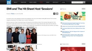 
                            6. BMI and The Hit Sheet Host 'Sessions' | News | BMI.com