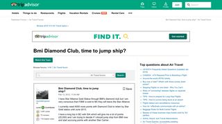 
                            6. Bmi Diamond Club, time to jump ship? - Air Travel Forum - TripAdvisor