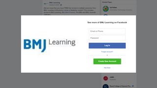 
                            11. BMJ Learning - Did you know that you have FREE trial... | Facebook