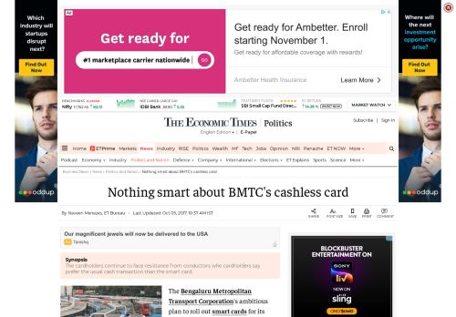 
                            10. BMTC: Nothing smart about BMTC's cashless card - The Economic ...