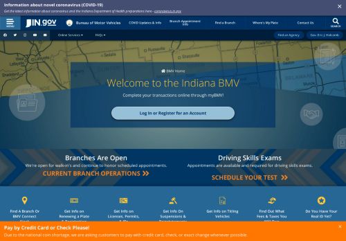 
                            2. BMV: BMV Home - IN.gov