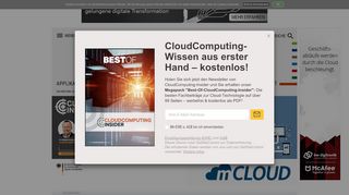
                            12. BMVI startet Datenportal mCLOUD - CloudComputing-Insider