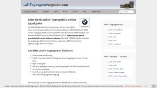 
                            12. BMW Bank Tagesgeld, Einlagensicherheit Login, Online Banking