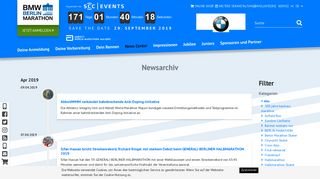 
                            9. BMW BERLIN-MARATHON: Newsarchiv
