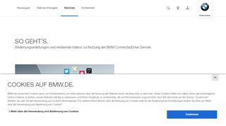 
                            4. BMW ConnectedDrive : Anleitungen zur Nutzung