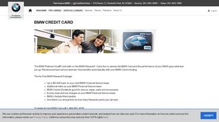 
                            10. BMW Credit Card | BMW Dealer Serving Paramus NJ - Park Ave BMW
