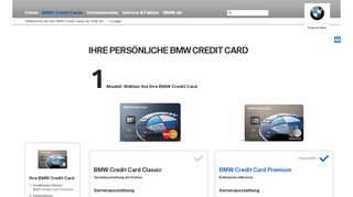 
                            3. BMW Credit Cards : Konfigurator