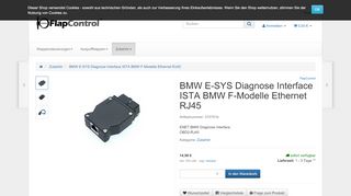 
                            11. BMW E-SYS Diagnose Interface ISTA BMW F-Modelle Ethernet RJ45 ...