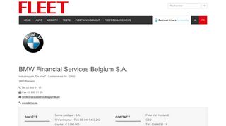 
                            9. BMW Financial Services Belgium S.A. – FLEET