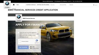 
                            5. BMW Financial Services CREDIT APPLICATION | Richmond BMW ...