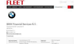 
                            11. BMW Financial Services N.V. – FLEET.be