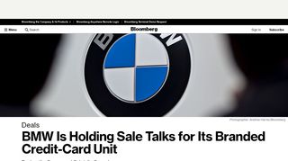 
                            11. BMW Is Said to Hold Sale Talks for Its Branded Credit-Card Unit ...