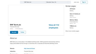 
                            3. BNF Bank plc | LinkedIn