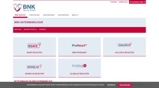 
                            2. BNK-Datenbanklogin - BNK Service