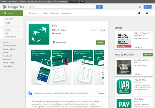 
                            10. BNL - App su Google Play