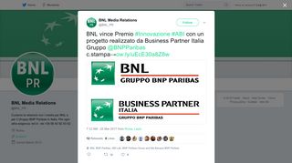 
                            9. BNL Media Relations on Twitter: 