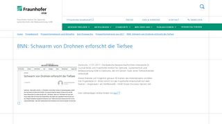 
                            11. BNN: Schwarm von Drohnen erforscht die Tiefsee - Fraunhofer IOSB