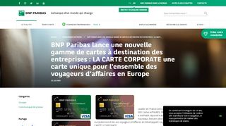 
                            6. BNP Paribas lance une nouvelle gamme de cartes à destination des ...