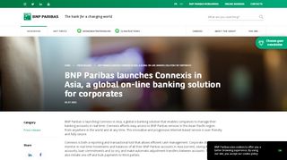 
                            4. BNP Paribas launches Connexis in Asia, a global on-line banking ...