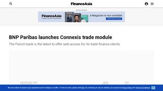 
                            13. BNP Paribas launches Connexis trade module | FinanceAsia