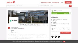 
                            8. BNP Paribas Securities Services in Luxembourg - Yellow.lu Verzeichnis