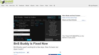 
                            6. BnS Buddy is Fixed Now - GameSkinny.com