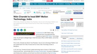 
                            13. BNY Mellon: Nitin Chandel to head BNY Mellon Technology, India ...