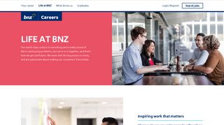 
                            8. BNZ Careers - Life at BNZ