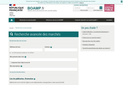 
                            4. Boamp.fr | Rechercher un marché public