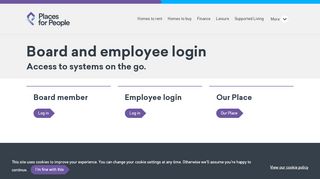 
                            11. Board and employee login | Places for People