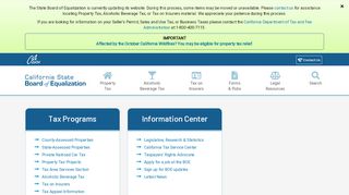 
                            1. Board of Equalization – State of California