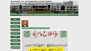 
                            9. Board Of Intermediate & Secondary Education Rawalpindi