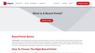 
                            2. Board Portal - Diligent Corporation