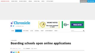 
                            11. Boarding schools open online applications | The Chronicle